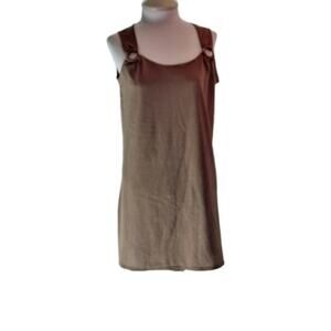 Croft & Barrow Size S Brown Sleeveless Top